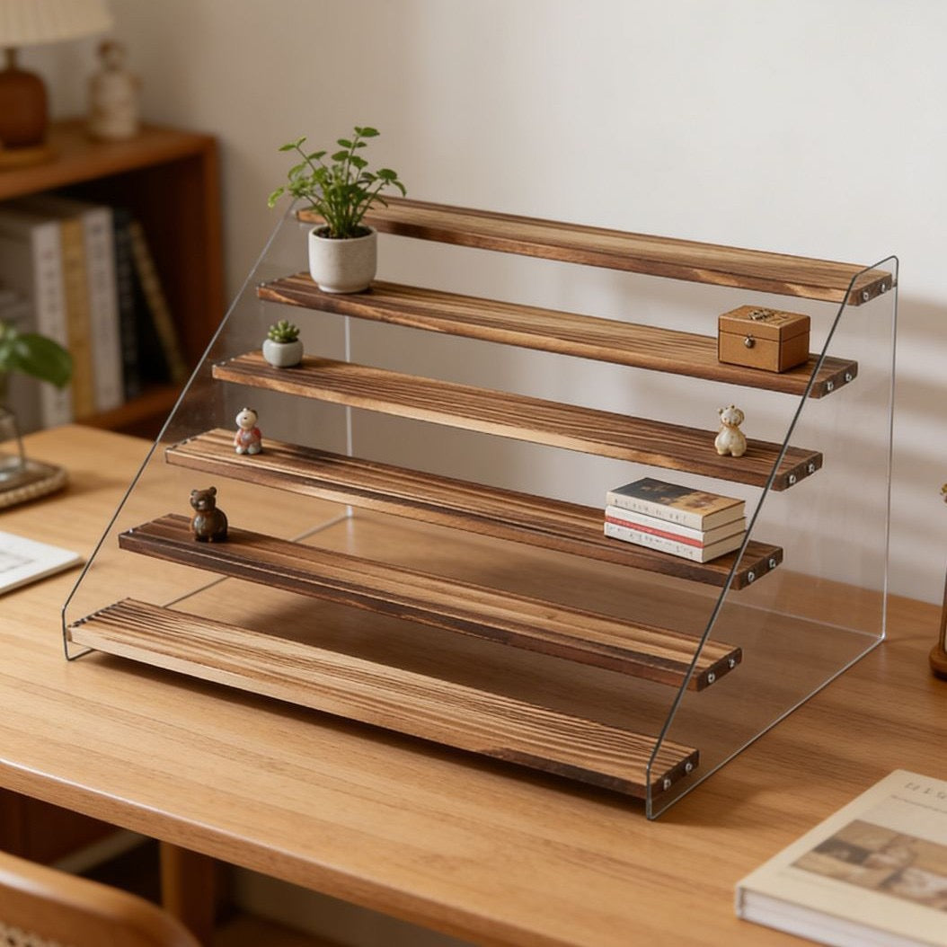 WOODEN ACRYLIC PERFUME RACKS