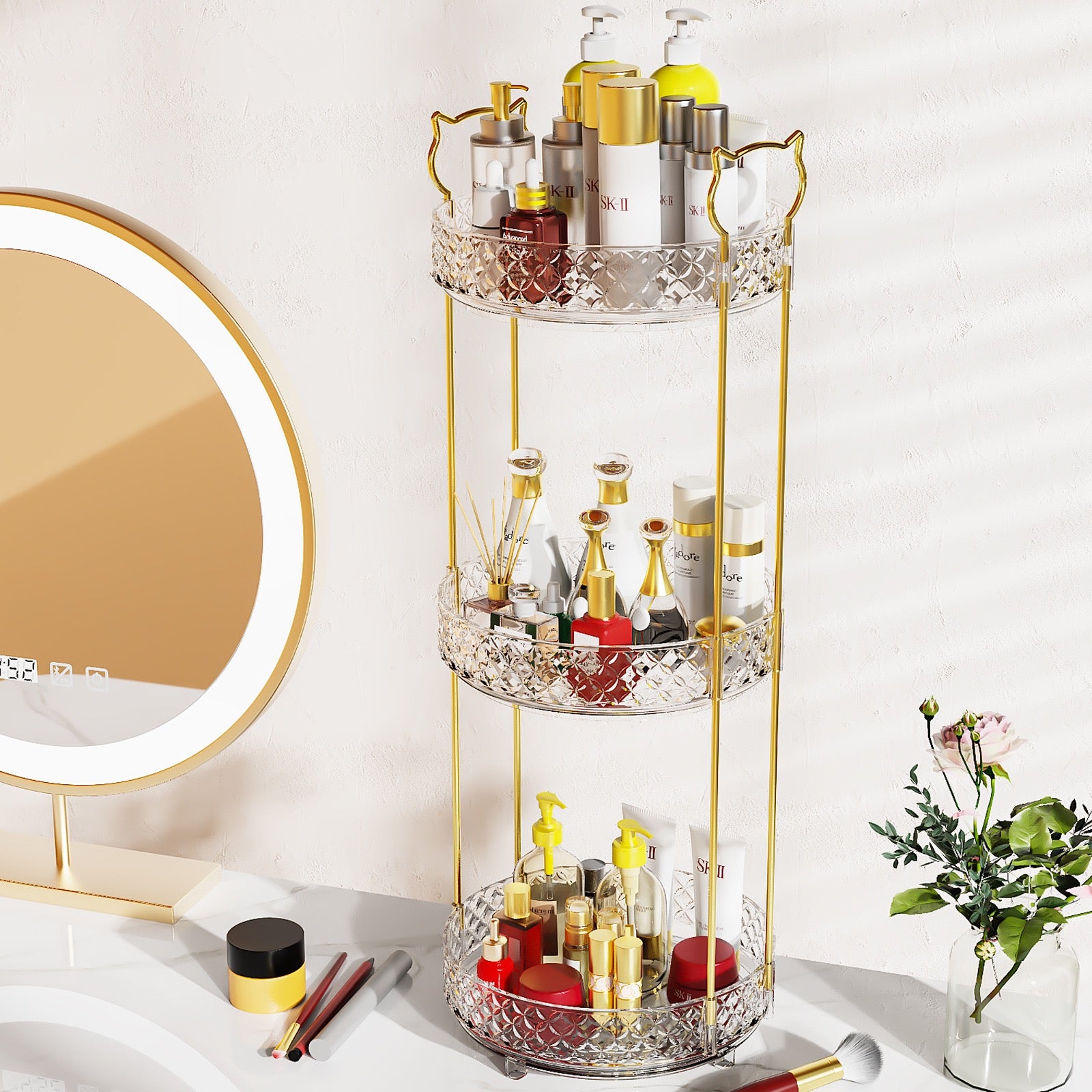 360° ROTATING PERFUME ORGANIZER
