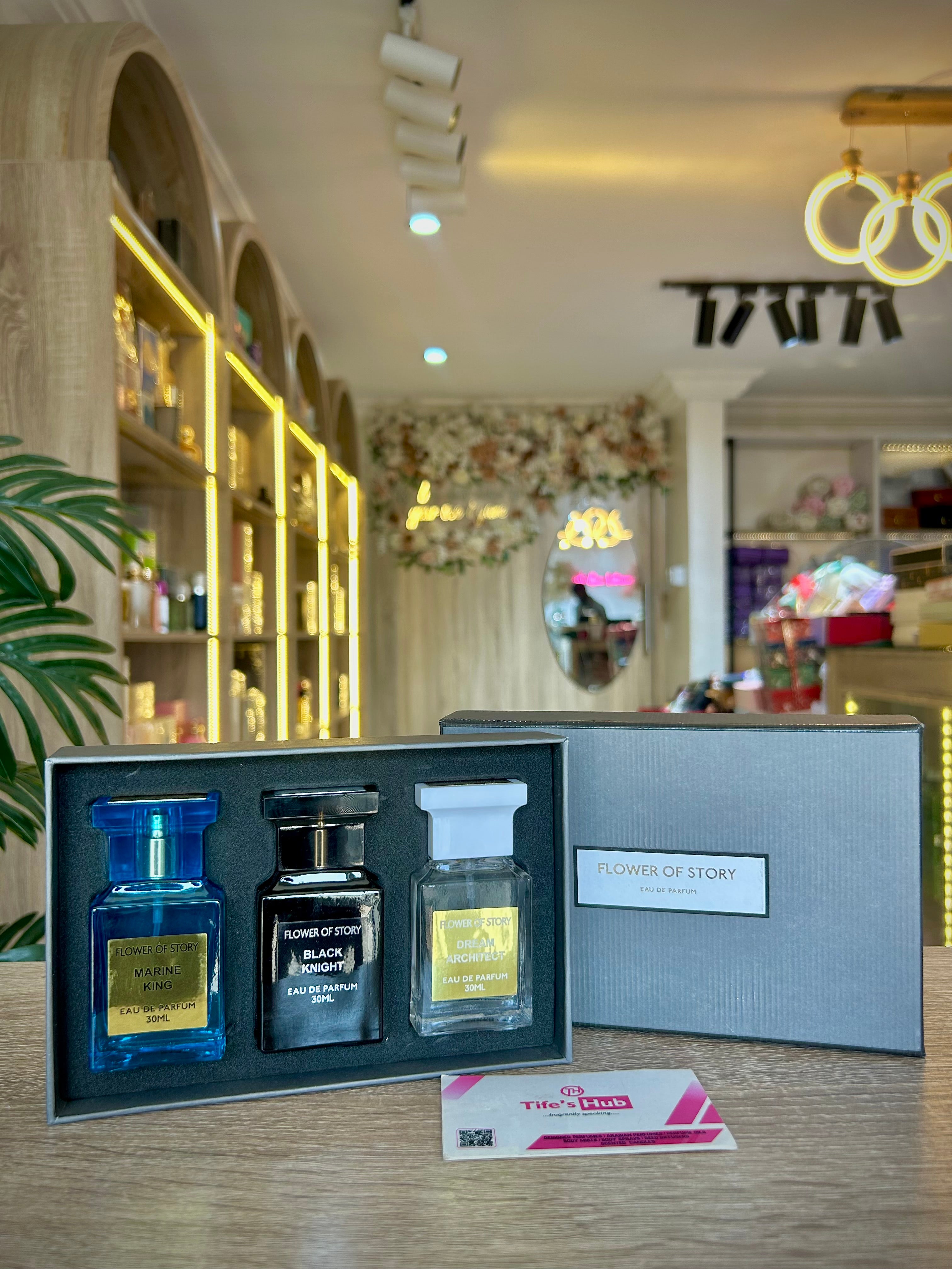 FLOWER OF LOVE GREY 3in1 GIFT SET