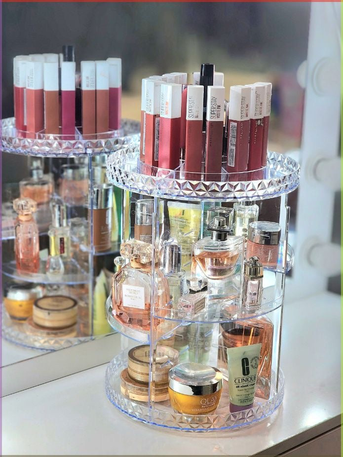 ACRYLIC ROTATING PERFUME ORGANIZER