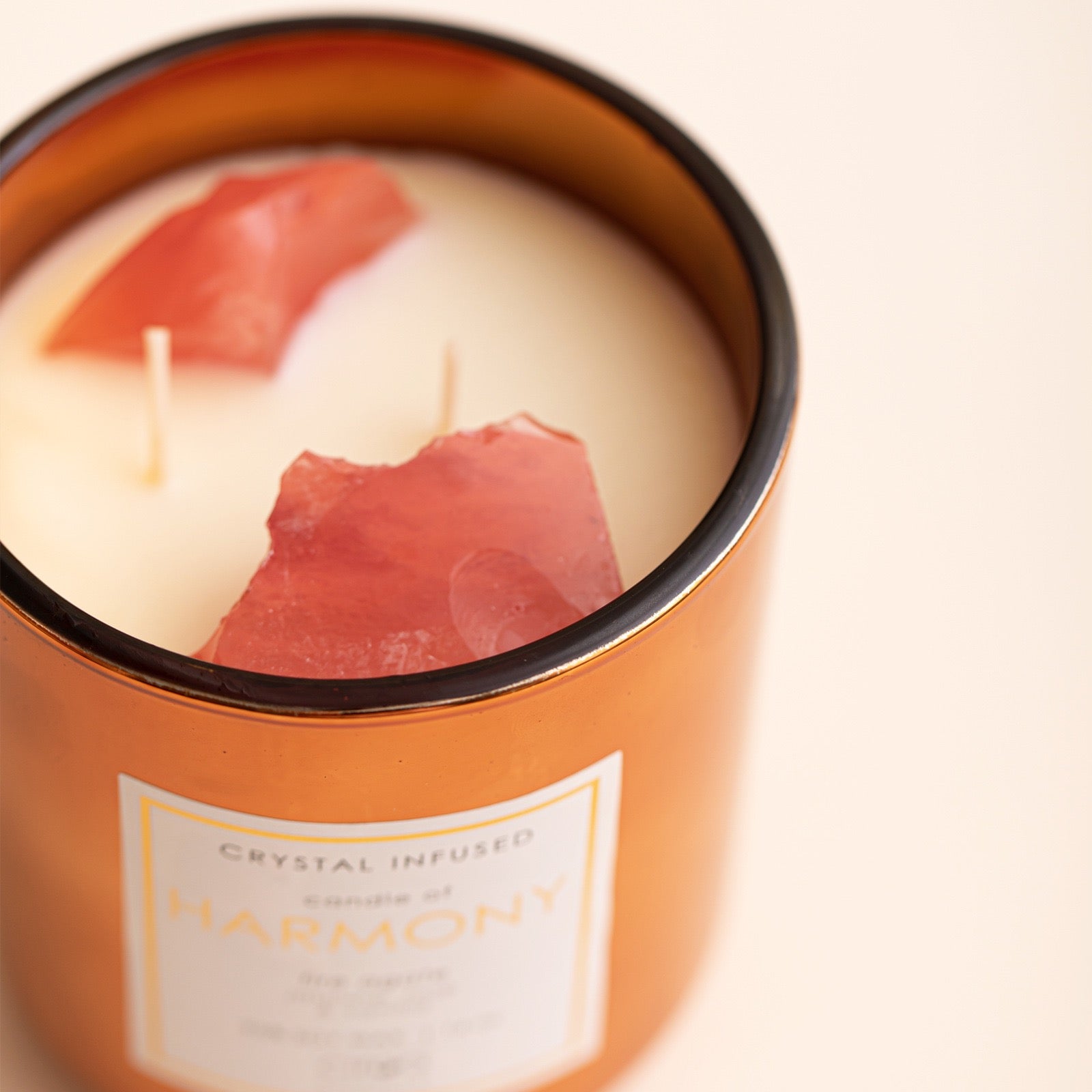 CRYSTAL INFUSED CANDLE OF HARMONY 350g