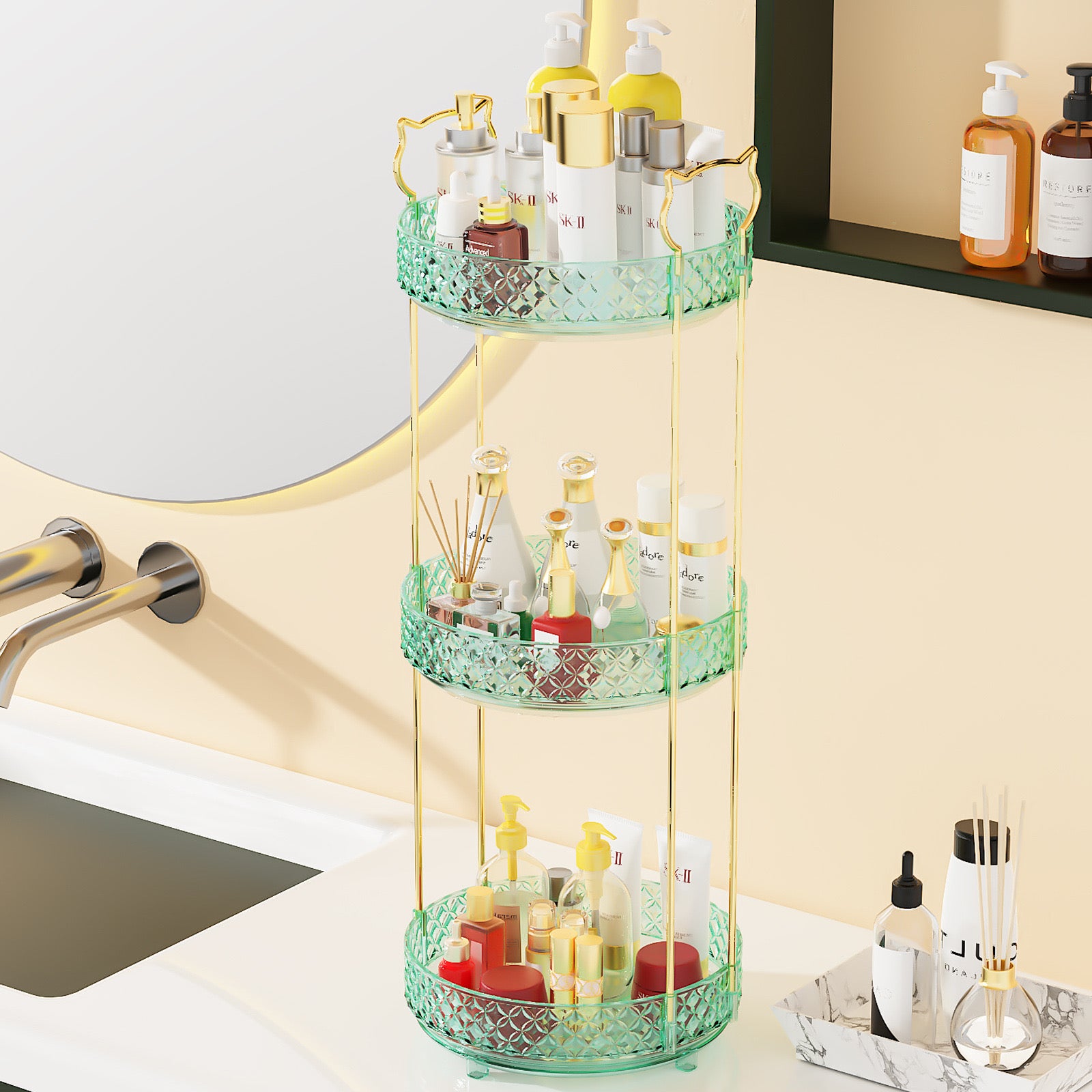 360° ROTATING PERFUME ORGANIZER