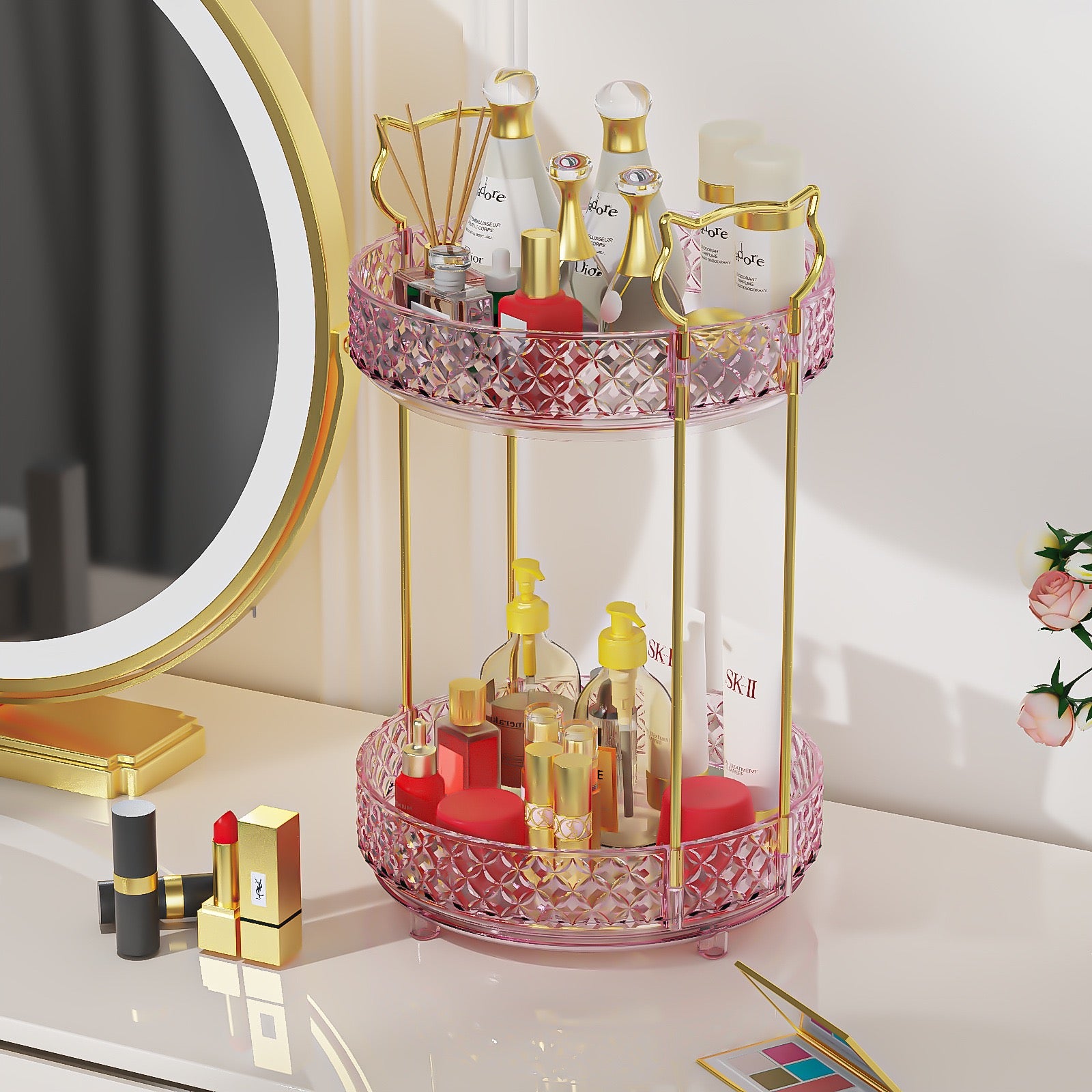 360° ROTATING PERFUME ORGANIZER
