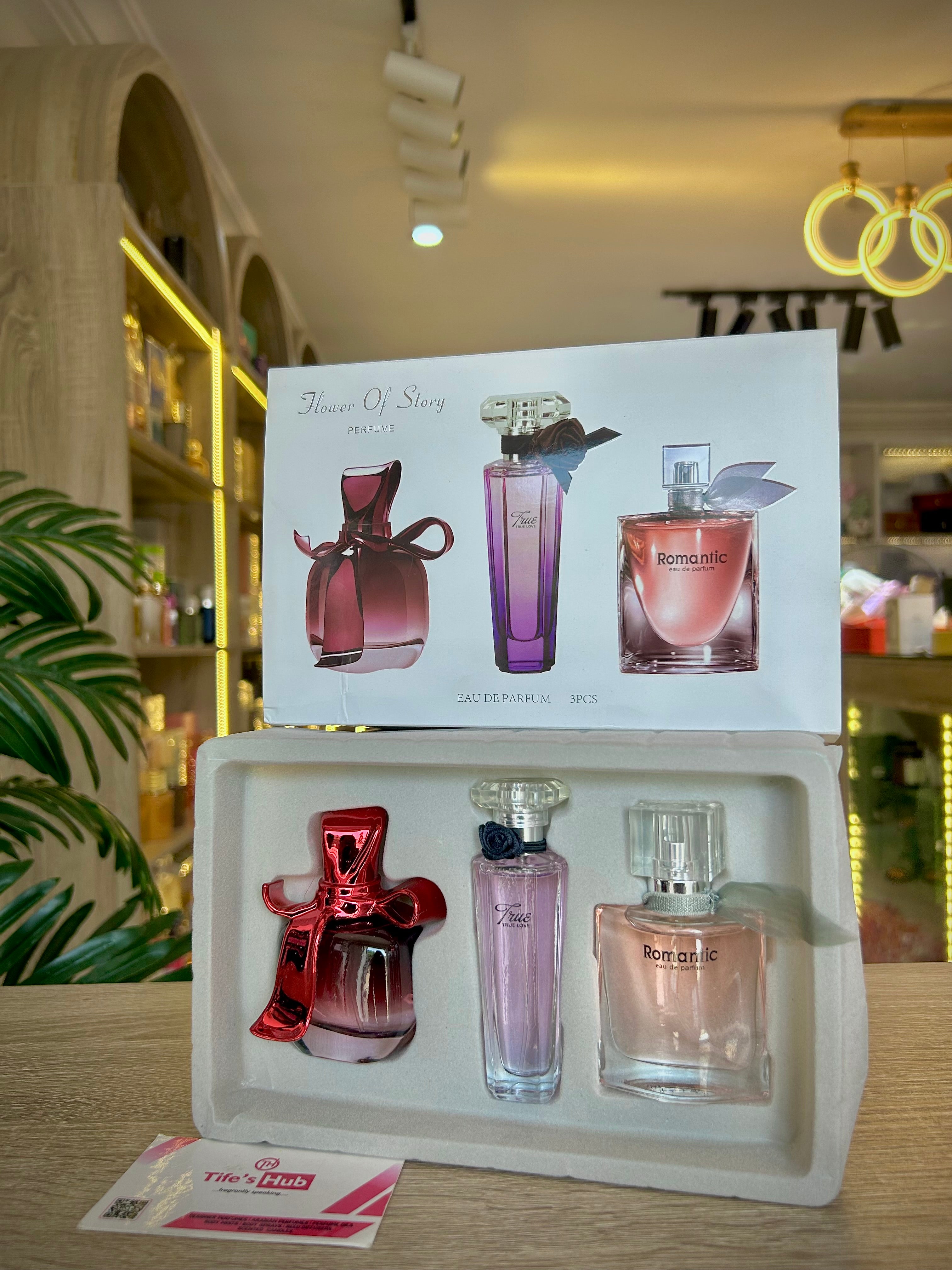 FLOWER OF LOVE WHITE 3in1 GIFT SET