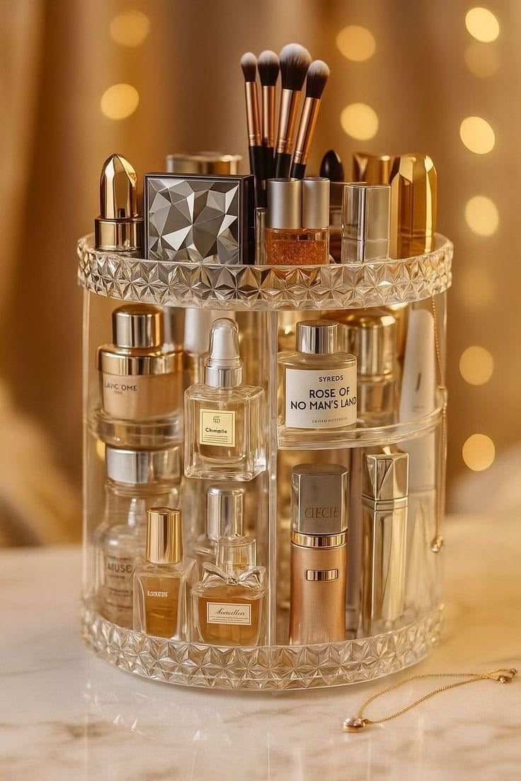 ACRYLIC ROTATING PERFUME ORGANIZER