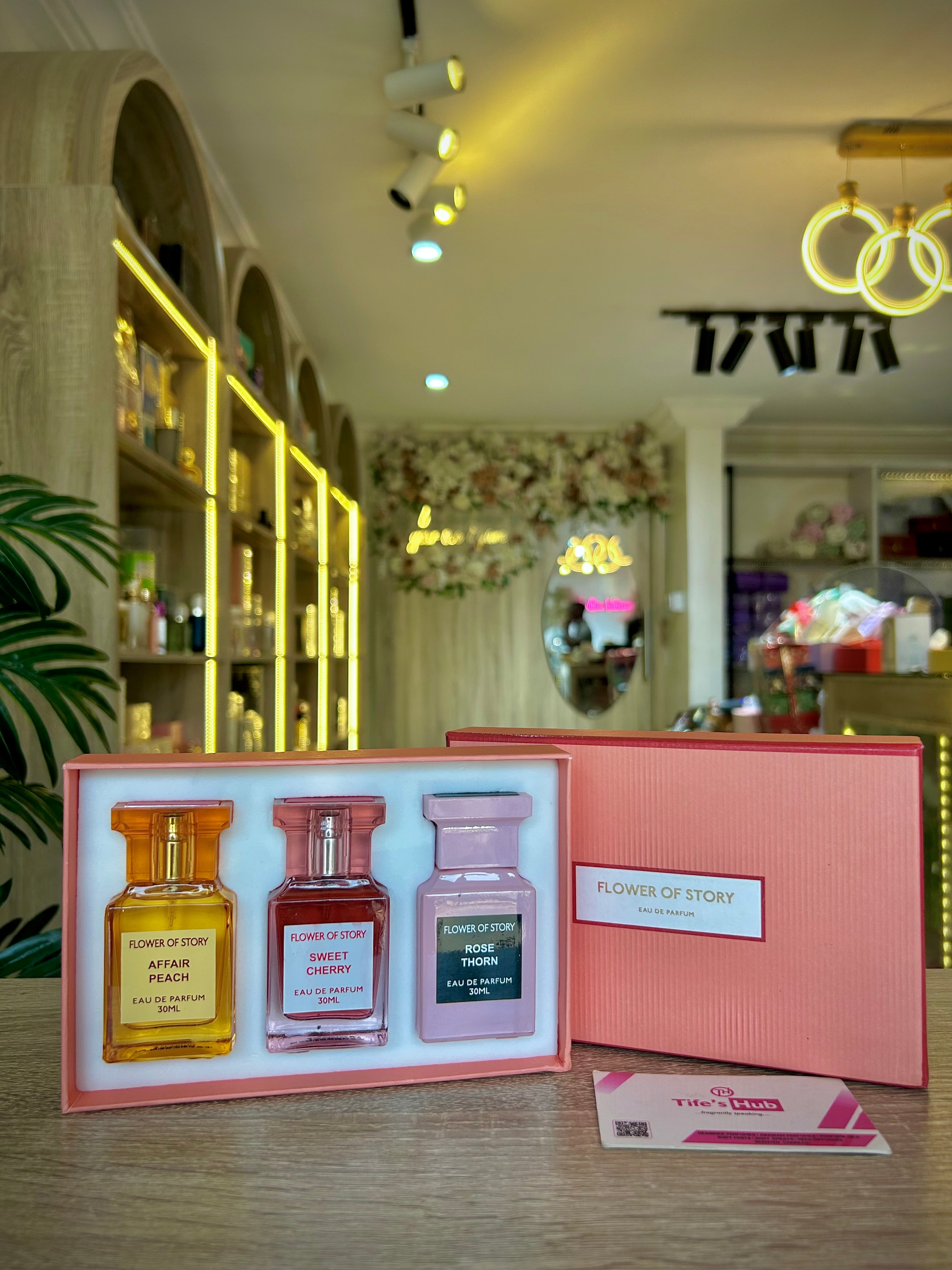 FLOWER OF LOVE 3in1 ORANGE GIFT SET