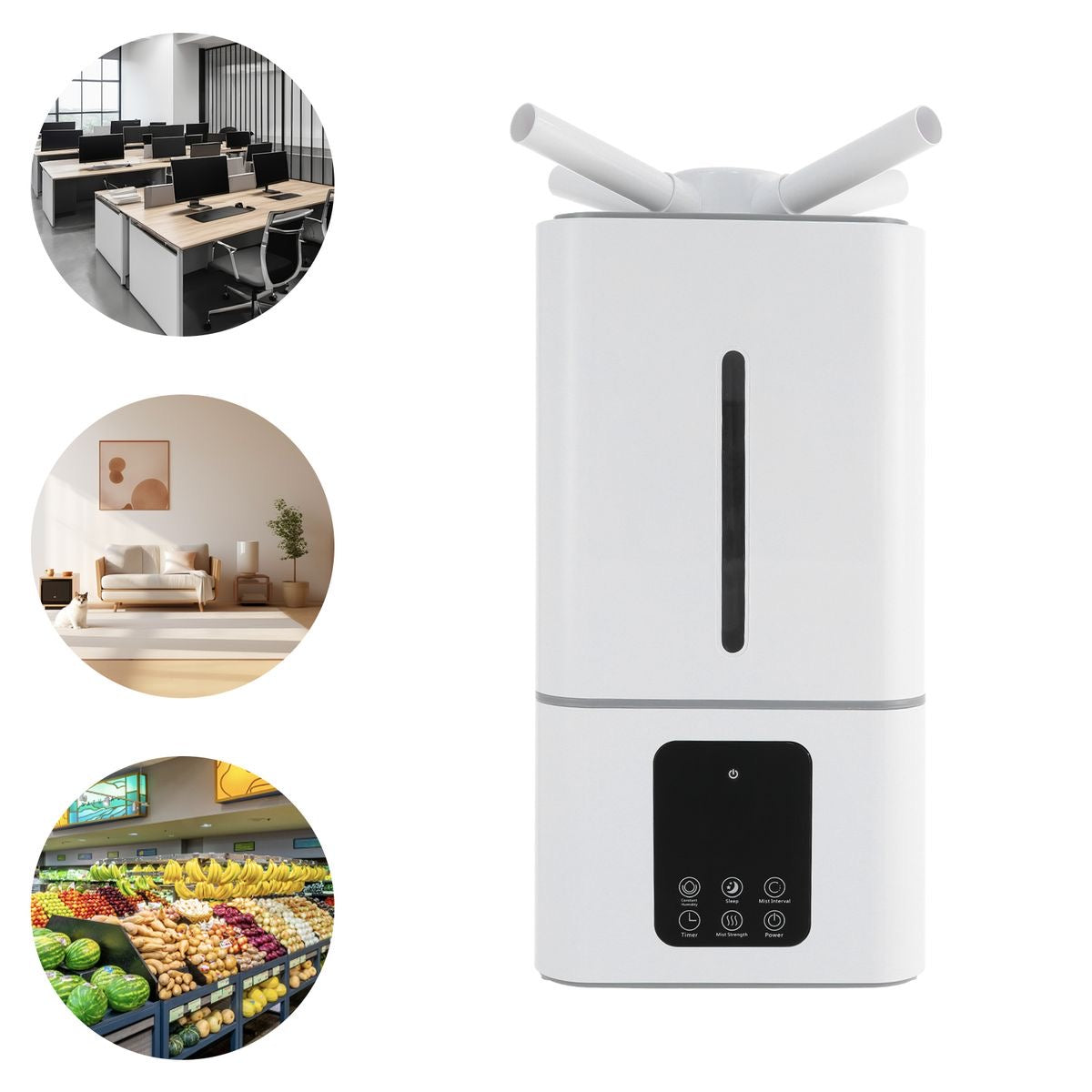 15L HUMIDIFIER (Comes with 3 fragrance oils & 2 Spray Nozzles)