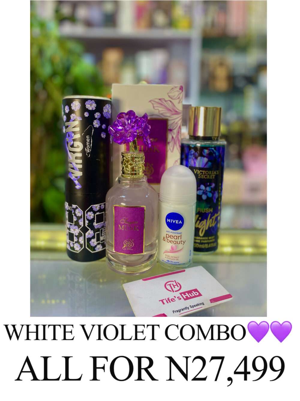 WHITE VIOLET COMBO